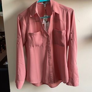 Express NWT Pink Portofino Shirt